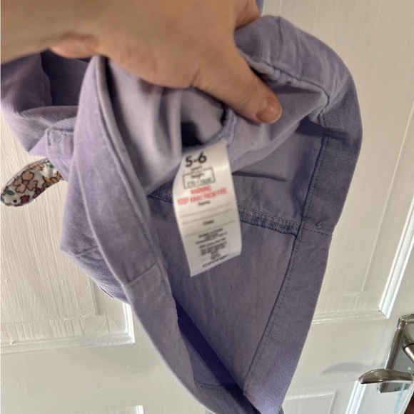 Kids Purple Corduroy Overalls - Picture 6 of 6